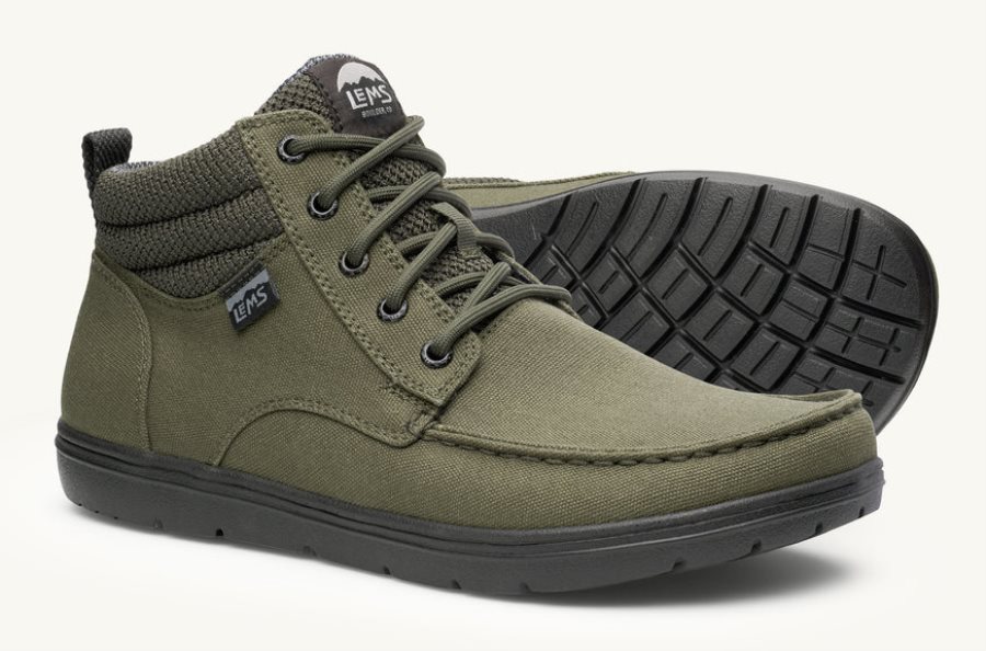 Boulder Boot Damskie Lems Mid Wegański Military-Green Polska | 8304592-EJ