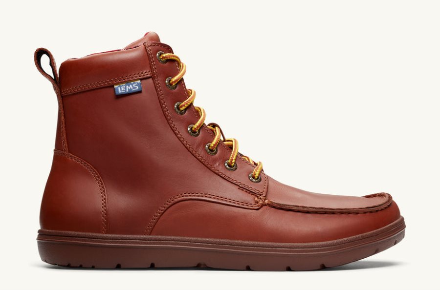 Boulder Boot Męskie Lems Skórzane Russet Polska | 5982714-EM