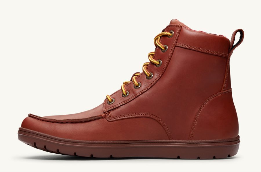 Boulder Boot Męskie Lems Skórzane Russet Polska | 5982714-EM