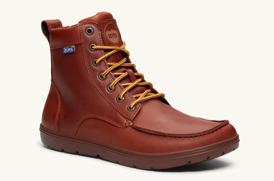 Boulder Boot Męskie Lems Skórzane Russet Polska | 5982714-EM