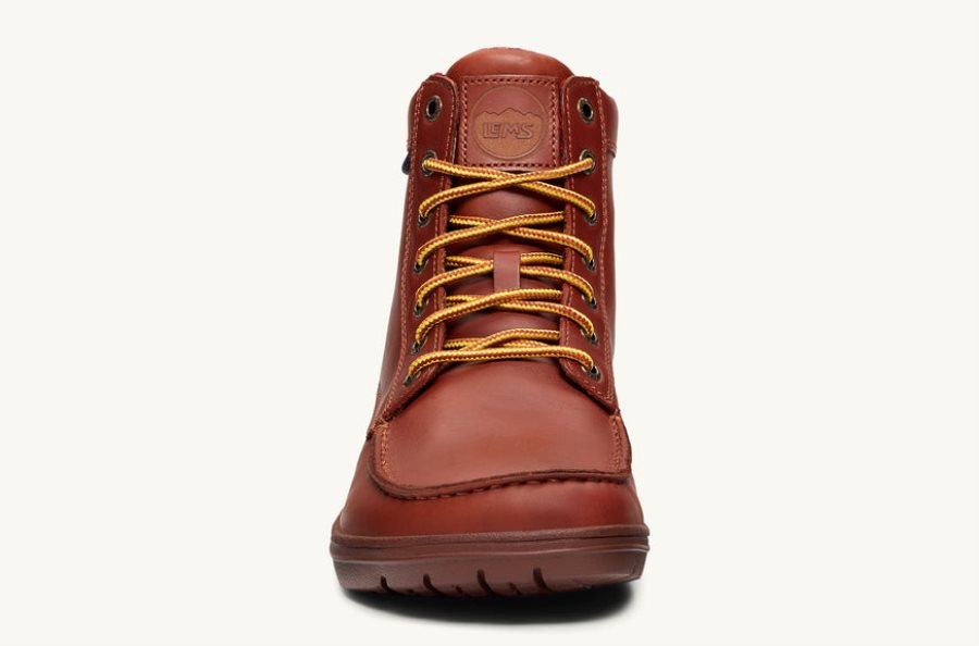 Boulder Boot Męskie Lems Skórzane Russet Polska | 5982714-EM