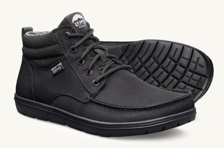 Boulder Boot Damskie Lems Mid Wegański Jet-Black Polska | 5019768-IE