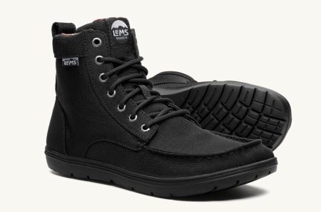 Boulder Boot Męskie Lems Nylon Black-Vegan Polska | 0723194-ZO